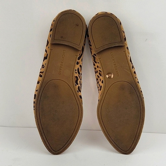 Lucky Brand Brogan 2 Leopard Print Leather Loafers Size 7.5 - Picture 10 of 14